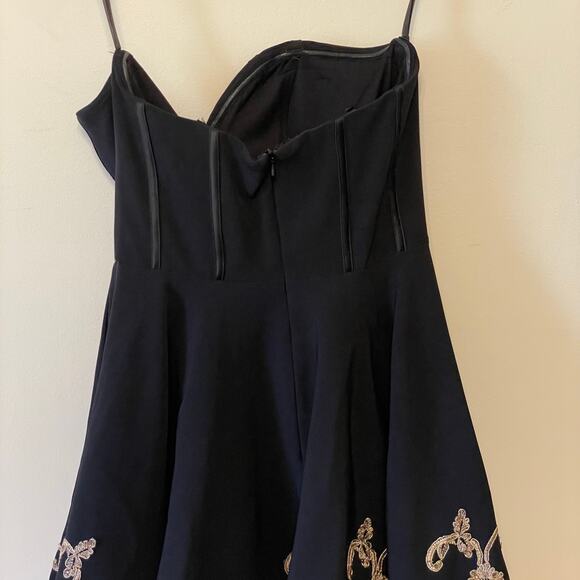 Tiffany Homecoming 6 prom dress beaded embroidered fit & flare formal strapless - Picture 5 of 8